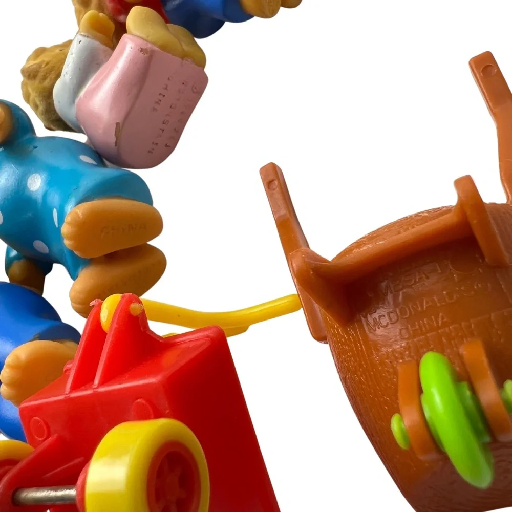 Vintage 1987 Berenstein Bears Happy Meals Complete Set of Four